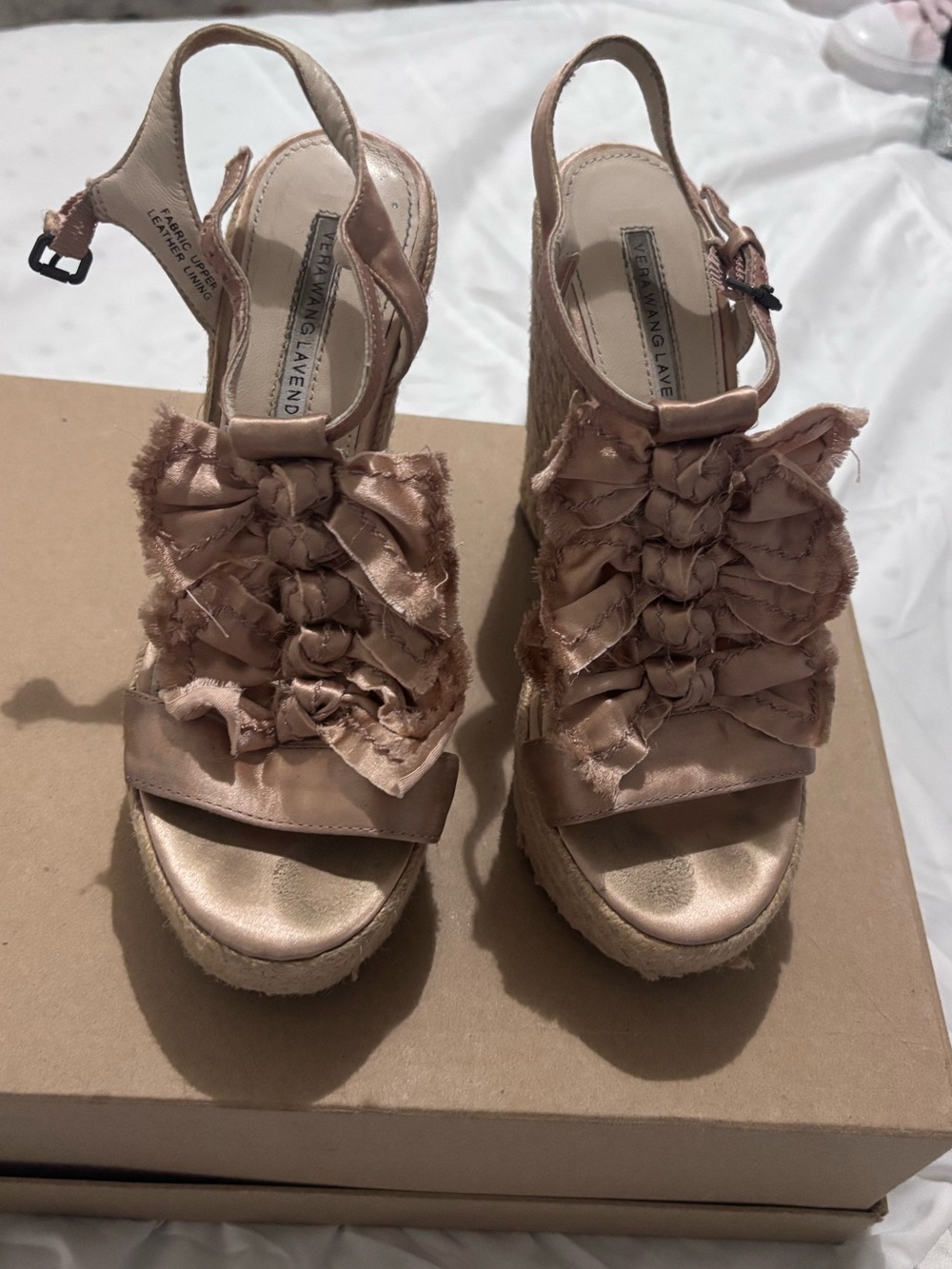 Womens Vera Wang Lavender Blush Pink Satin